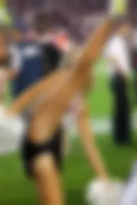 Candid cheerleaders