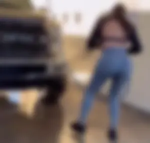 Latina Bubble Ass Washing Her Car