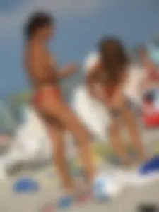 Beach voyeur babes in bikinis, thongs and topless