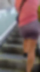 Gym Girl in Purple short Spandex with Juicy Ass