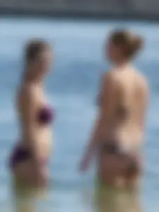 Candid beach and bikini babes