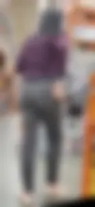 Sexy ass in glasses.