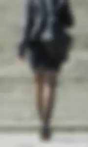 Mature Street Creepshot in Skirt, Leather and on Heels