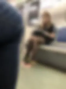 Cute Teen in Black Pantyhose And Sneakers Subway Train Creepshots Gallery