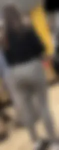 Teen in Grey VPL Leggings Great Ass