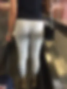 Girl in White Tights With Suitcase Airport Creepshots Gallery