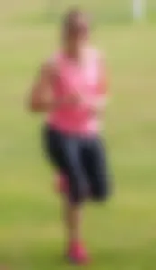 Candid track girls and runners