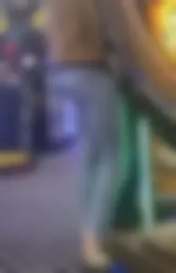 Skinny teens in the arcade