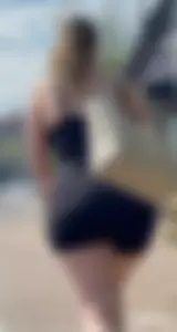 Thick ass in black bodysuit