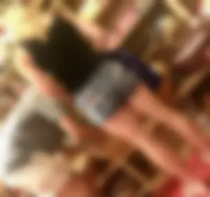 Gift shop asses in short shorts