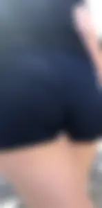Early 20s milf short shorts