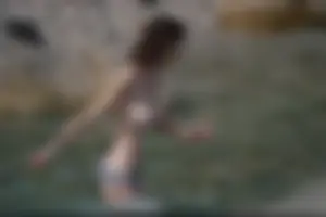 Nude beach girls in Krk, Croatia