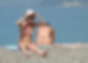 Nude beach and topless girls