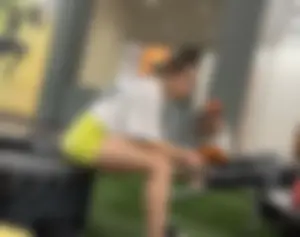Pawg yellow gymshark shorts rdl bendovers Dolphins fan