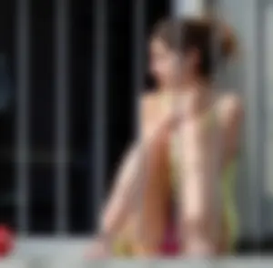 Neighbor student upskirted showing her panties and in bikinis