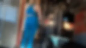 Gym Girl Bending Over in Blue Leggings (OC and GIFS)