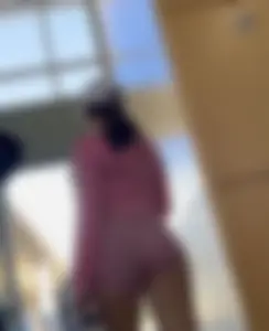 Cute babe with the Bubble but working Out  / Not OC
