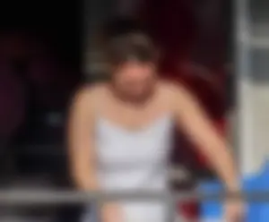 Hot milf next door hanging panties, showing pokies and wearing underwear