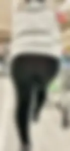 Lady w nice cheeks+VPL to match in slight transparency‼️