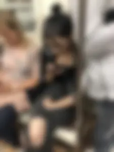 Cute Candid Girl With Ripped Pants Knees, Subway Train Creeepshot