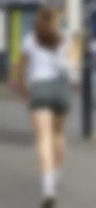 Peachy Shorts Ass and Long Legs