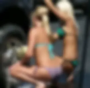 Sexy bikini car wash girls
