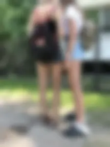 Couple of skinny teens