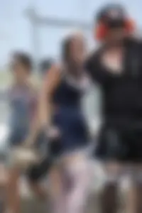 Girl in sailor costume flashes her tits quickly