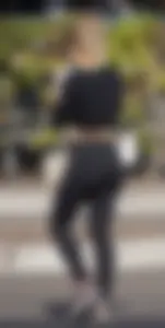 Sexy ass blonde in the parking lot in leggings with amazing body