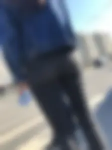 Candid Girl With a Perfect Ass in Tight Black Jeans Street Crosswalk Creepshots Collection
