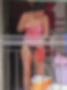 Hot milf next door hanging panties, showing pokies and wearing underwear