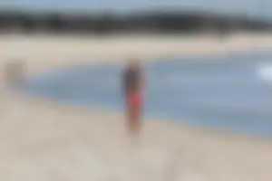 Lifeguard tournament girls on the beach