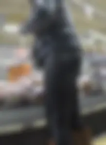 Hot ass in tight leather pants, creepshots at the supermarket and on the street