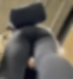 Skinny And Tight College Girl In Blue Leggings Bends Over For Me (Upshots)