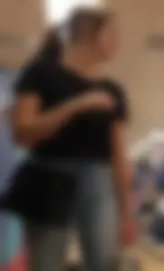 Milf with a very sexy ass in tight blue jeans, a great collection of creepshots