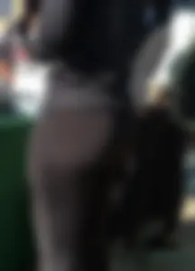 Dicks girl in leggings with an incredible ass