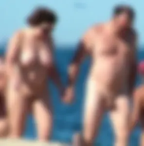 Nude beach and topless girls