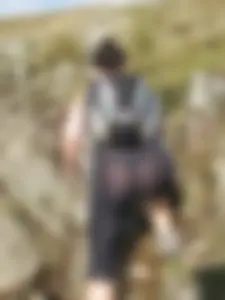 Candid Hiker Girl in Seethrough Tights VPL Nature Creepshot, Sexy Butt