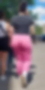 Thick fat German ass in pink leggings (OC, pics)