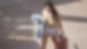 Mexican with fat ass and nice tits in a small bikini