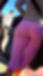 Hot Ass with VPL and Thin Long Legs in Short Pink Rights on the Street Creepshots Gallery