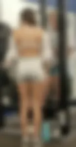 College Cutie at the gym showing off her nice ass