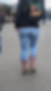 Tight Blue clear jean