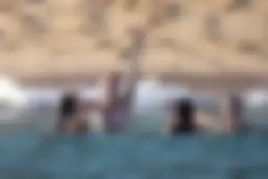 Josie Canseco in a bikini on the beach with some sexy friends in Cabo San Lucas