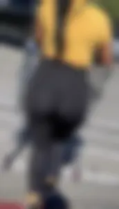 Thick ass l@tina in black leggings