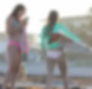 Mix of candid girls at the beach and in bikinis