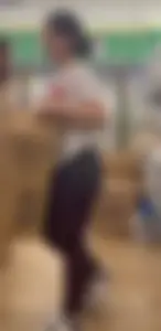 Cute Bare-Faced College PAWG with VPL on HEAVY ASS