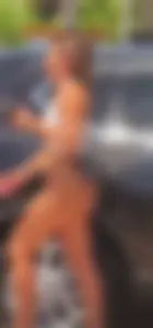(OC) Big Booty Tanned Bikini Barista in Thong