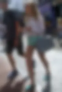 Various sexy teens in little shorts