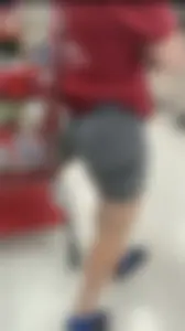 GF in Birkenstocks + leggings shorts